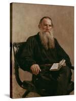 Lev Tolstoy (1828-1810) 1887-Ilya Efimovich Repin-Stretched Canvas