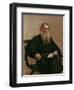 Lev Tolstoy (1828-1810) 1887-Ilya Efimovich Repin-Framed Giclee Print