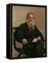 Lev Tolstoy (1828-1810) 1887-Ilya Efimovich Repin-Framed Stretched Canvas