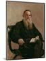 Lev Tolstoy (1828-1810) 1887-Ilya Efimovich Repin-Mounted Premium Giclee Print
