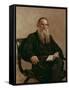 Lev Tolstoy (1828-1810) 1887-Ilya Efimovich Repin-Framed Stretched Canvas
