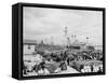 Levee, Foot of Canal St., New Orleans-null-Framed Stretched Canvas