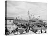 Levee, Foot of Canal St., New Orleans-null-Stretched Canvas