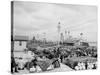 Levee, Foot of Canal St., New Orleans-null-Stretched Canvas