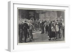 Levee Held at St James's Palace by His Royal Highness the Duke of York, Tuesday, 13 March-Thomas Walter Wilson-Framed Giclee Print