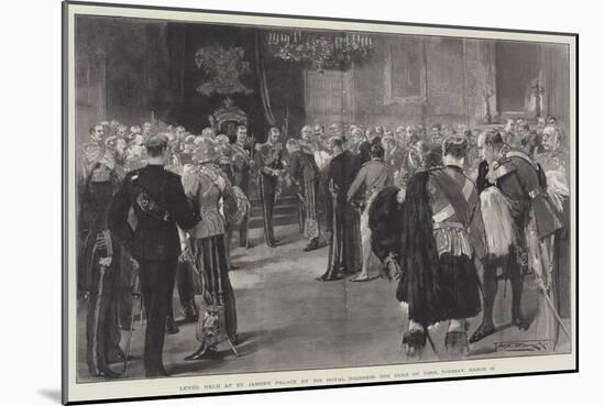 Levee Held at St James's Palace by His Royal Highness the Duke of York, Tuesday, 13 March-Thomas Walter Wilson-Mounted Giclee Print