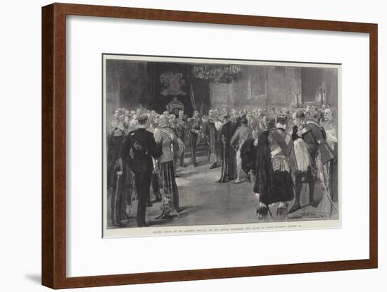 Levee Held at St James's Palace by His Royal Highness the Duke of York, Tuesday, 13 March-Thomas Walter Wilson-Framed Giclee Print