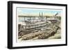 Levee Scene, Memphis, Tennessee-null-Framed Art Print