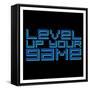 Level Up Black-Milli Villa-Framed Stretched Canvas