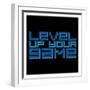 Level Up Black-Milli Villa-Framed Art Print