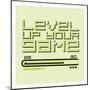 Level Up Retro Green-Milli Villa-Mounted Art Print