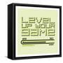 Level Up Retro Green-Milli Villa-Framed Stretched Canvas