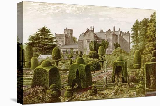 Levens Hall, Cumbria, an Elizabethan Mansion Famous for its Topiary Garden-null-Stretched Canvas