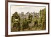 Levens Hall, Cumbria, an Elizabethan Mansion Famous for its Topiary Garden-null-Framed Premium Giclee Print