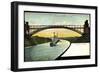 Levensau, Blick Auf Die Hochbrücke, Dampfer, Ufer-null-Framed Giclee Print