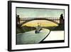 Levensau, Blick Auf Die Hochbrücke, Dampfer, Ufer-null-Framed Giclee Print