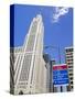 Leveque Tower and Road Signs, Columbus, Ohio, United States of America, North America-Richard Cummins-Stretched Canvas