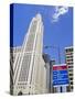 Leveque Tower and Road Signs, Columbus, Ohio, United States of America, North America-Richard Cummins-Stretched Canvas