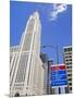 Leveque Tower and Road Signs, Columbus, Ohio, United States of America, North America-Richard Cummins-Mounted Photographic Print