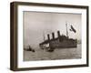 Leviathan Arriving in New York Harbor-null-Framed Photographic Print