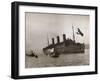 Leviathan Arriving in New York Harbor-null-Framed Photographic Print