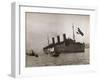 Leviathan Arriving in New York Harbor-null-Framed Photographic Print
