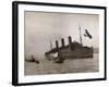 Leviathan Arriving in New York Harbor-null-Framed Photographic Print