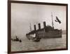 Leviathan Arriving in New York Harbor-null-Framed Photographic Print