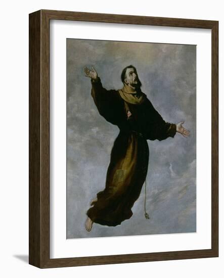 Levitation of St. Francis-Francisco de Zurbaran-Framed Giclee Print