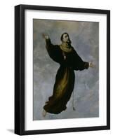 Levitation of St. Francis-Francisco de Zurbaran-Framed Premium Giclee Print