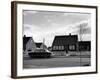 Levittown House and Nash Auto Belonging to Aircraft Worker Peggy Brown, Husband Ralph and Family-Walker Evans-Framed Photographic Print