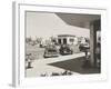 Levittown, N.Y. Corner Store across the Street from a Gas Station-null-Framed Photo