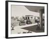 Levittown, N.Y. Corner Store across the Street from a Gas Station-null-Framed Photo