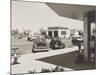 Levittown, N.Y. Corner Store across the Street from a Gas Station-null-Mounted Photo