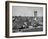 Levittown Water Tank Looming over Middle Class Homes in New Housing Development-Joe Scherschel-Framed Photographic Print