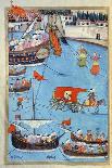 Nautical Festival Before Sultan Ahmed III from "Surname" by Vehbi, circa 1720-Levni-Laminated Giclee Print