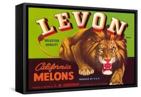 Levon Melons Label-null-Framed Stretched Canvas