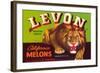 Levon Melons Label-null-Framed Art Print