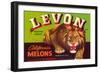 Levon Melons Label-null-Framed Art Print