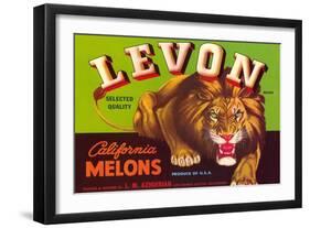 Levon Melons Label-null-Framed Art Print