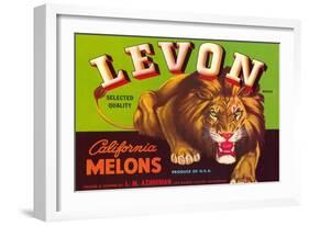 Levon Melons Label-null-Framed Art Print