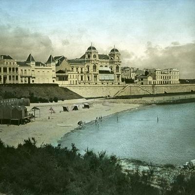 Royan (Charente-Maritime, France), the Casino Seen from the Beach, Circa 1890-1895