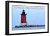 Lewes, Delaware - Cape Henlopen Lighthouse Day-Lantern Press-Framed Art Print