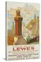 Lewes, Poster Advertising Southern Railway-Gregory Brown-Stretched Canvas