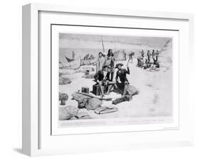 Lewis and Clark at the Mouth of the Columbia River, 1805, from "Collier's Magazine," May 12th 1906-Frederic Sackrider Remington-Framed Giclee Print