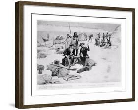 Lewis and Clark at the Mouth of the Columbia River, 1805, from "Collier's Magazine," May 12th 1906-Frederic Sackrider Remington-Framed Giclee Print