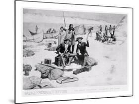 Lewis and Clark at the Mouth of the Columbia River, 1805, from "Collier's Magazine," May 12th 1906-Frederic Sackrider Remington-Mounted Giclee Print