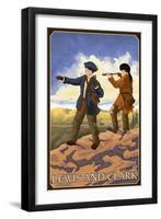 Lewis and Clark Exploring the West-Lantern Press-Framed Art Print