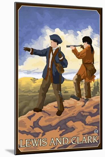 Lewis and Clark Exploring the West-Lantern Press-Mounted Art Print