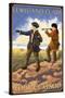 Lewis and Clark, Fort Clatsop, Oregon-Lantern Press-Stretched Canvas